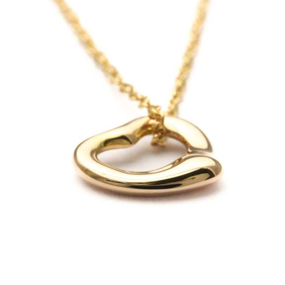 Tiffany Open Heart Pink Gold (18K) No Stone Women,Men Fashion Pendant Necklac... - Picture 5 of 13
